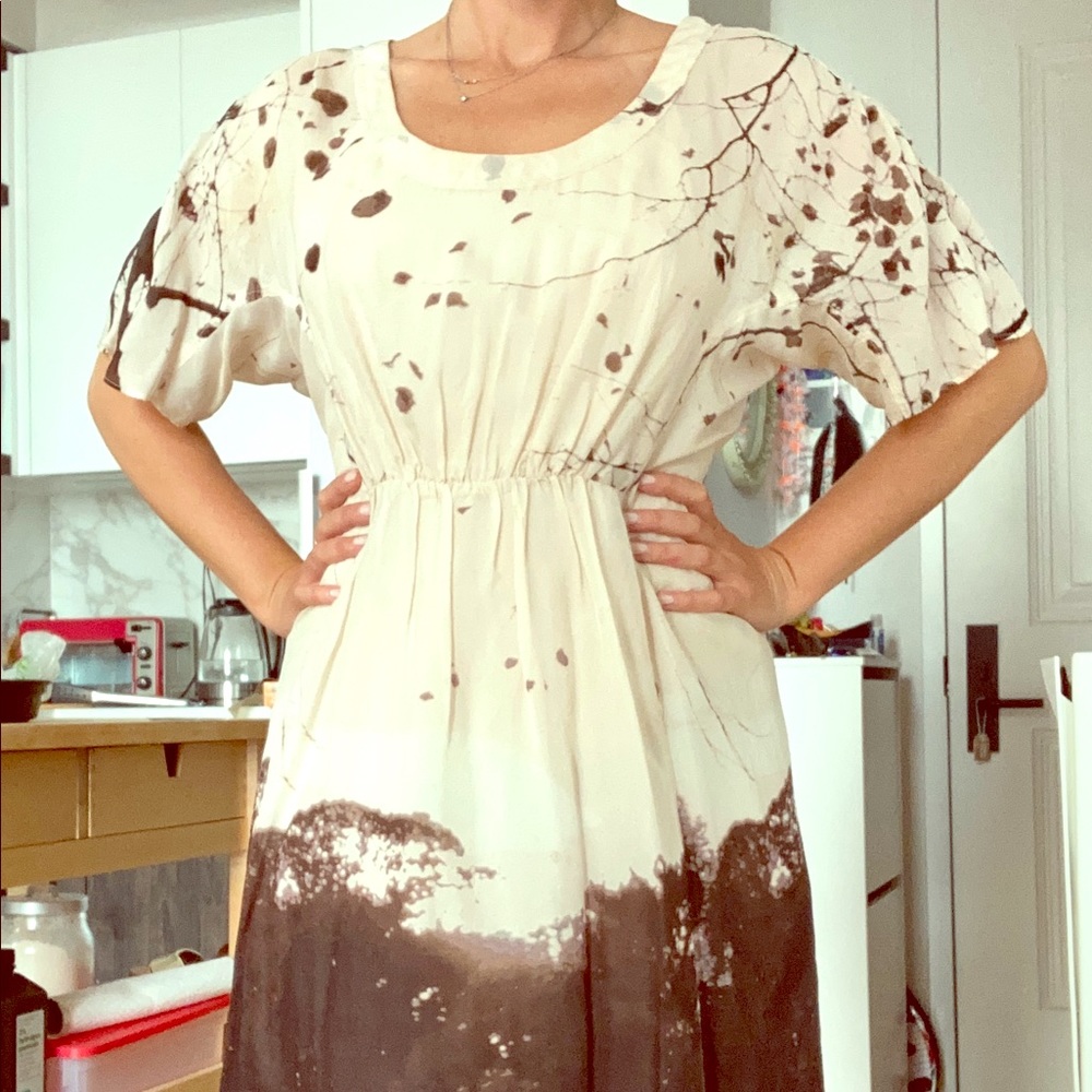 Silk summer dress